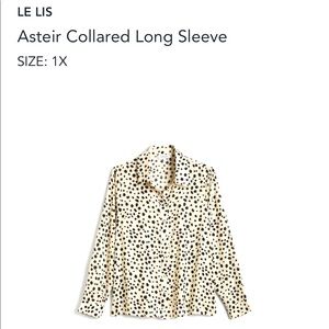 Le Lis - Asteir Animal Print Long Sleeve - 1X